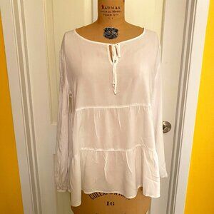 White tiered XL top